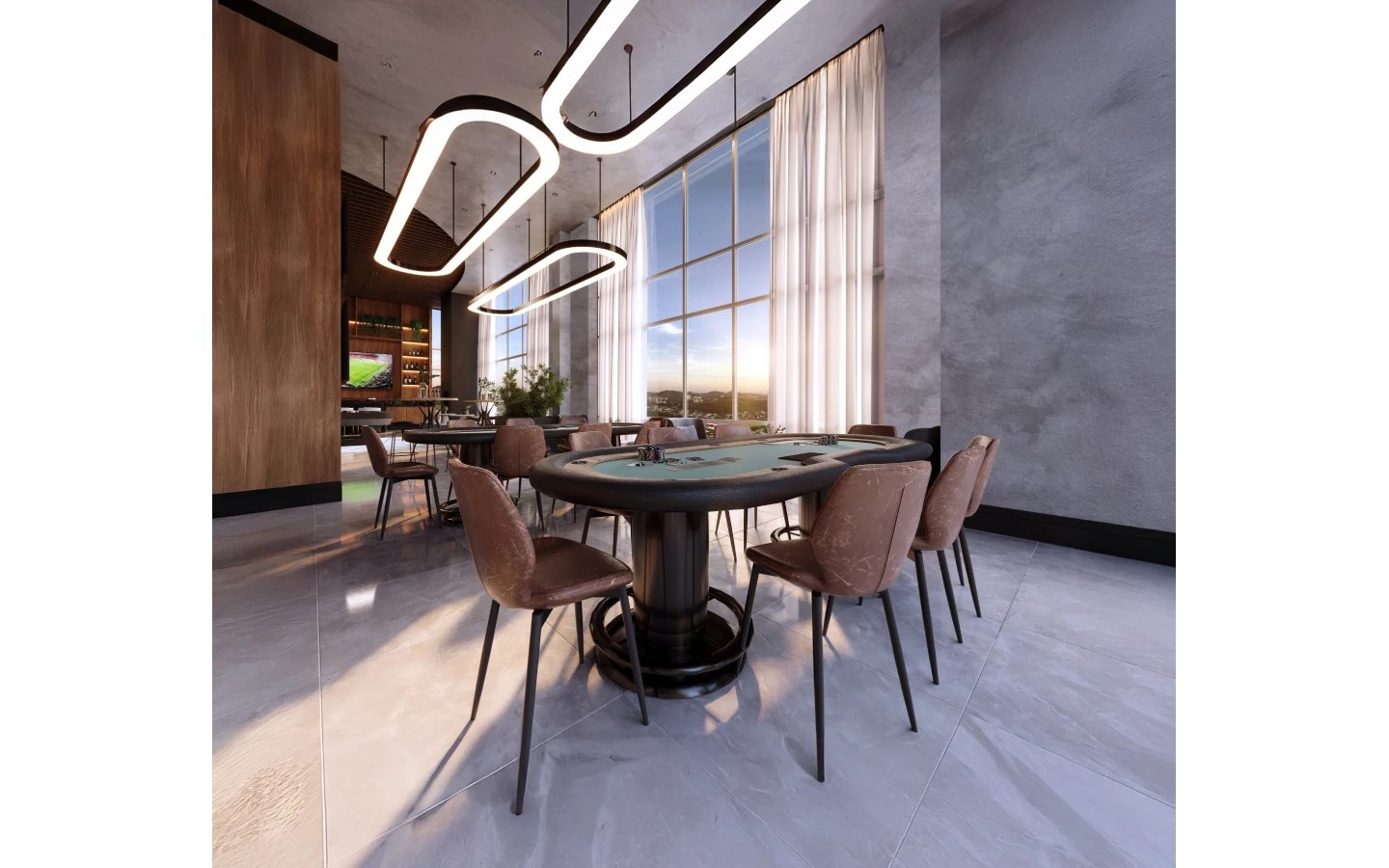 Sports bar do Eternity Residence