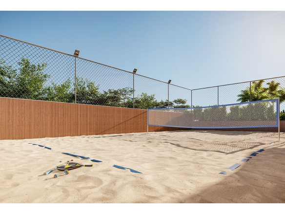 Quadra de beach tennis do Infinity Alphaville