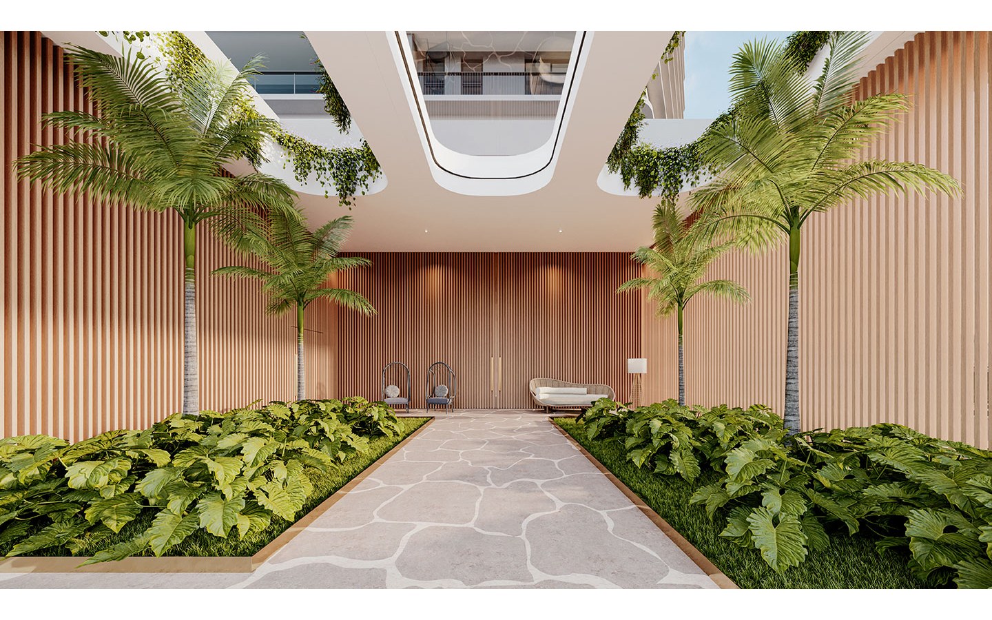Perspectiva do lobby do Infinity Alphaville
