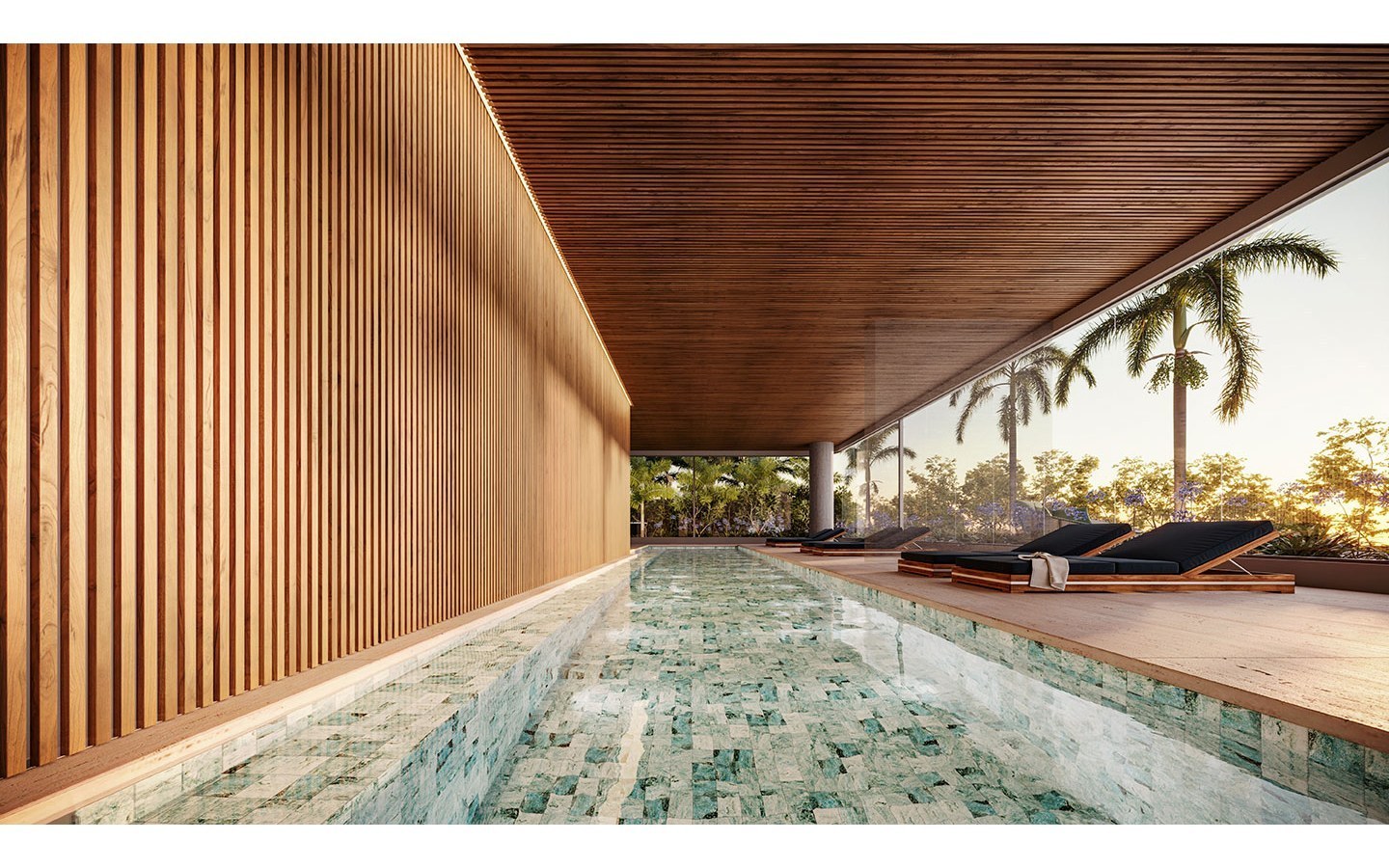 Piscina coberta do Infinity Alphaville