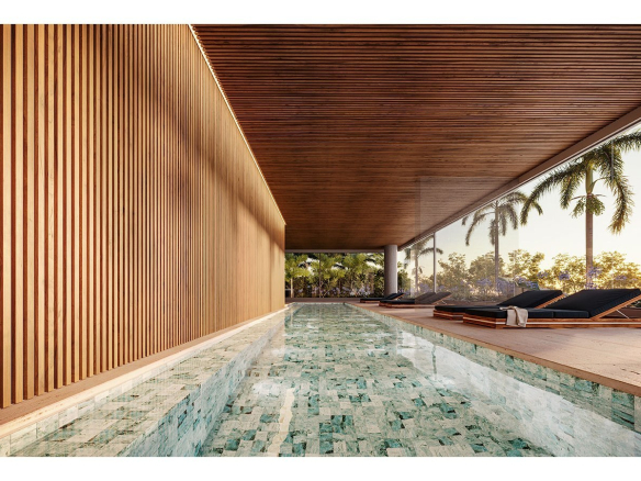 Piscina coberta do Infinity Alphaville