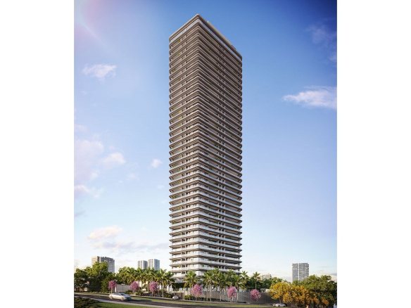 Perspectiva externa da torre do Infinity Alphaville