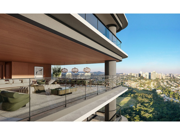 Varanda com vista no Infinity Alphaville