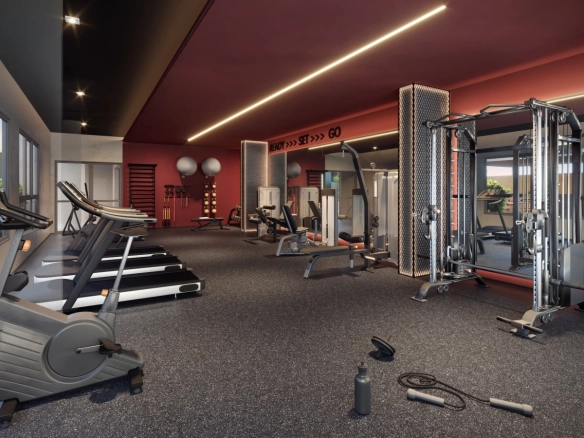 Espaço fitness do Madart