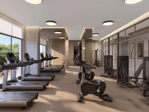 Perspectiva oficial do fitness do Moema by Cyrela