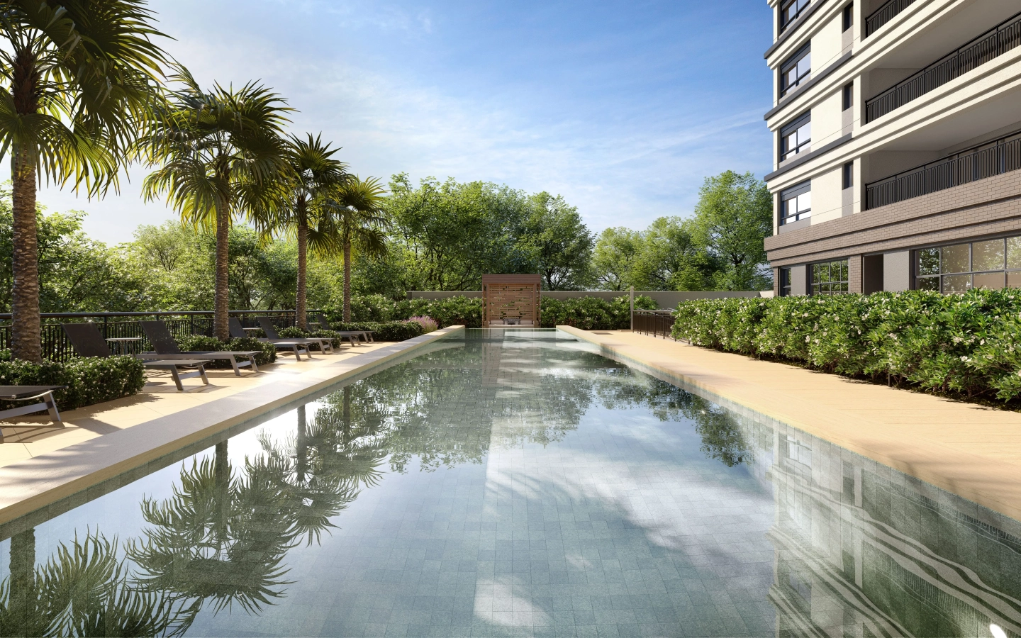Moema by Cyrela – Piscina 2 1440×900 Segunda perspectiva oficial da piscina do Moema by Cyrela