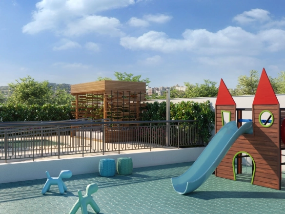 Perspectiva oficial do playground do Moema by Cyrela