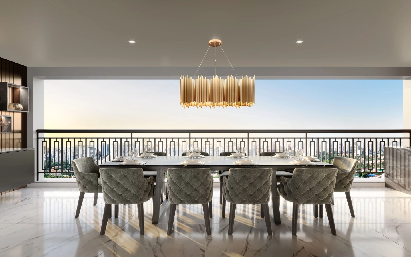 Moema by Cyrela – Terraço 1440×900 Perspectiva oficial do terraço decorado do Moema by Cyrela
