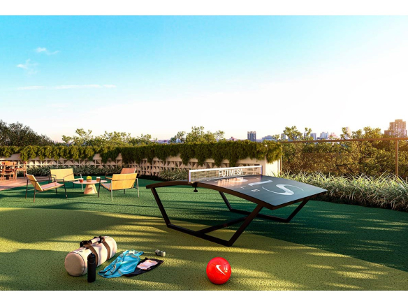 Oásis Home Resort em Alphaville — área externa do sports bar