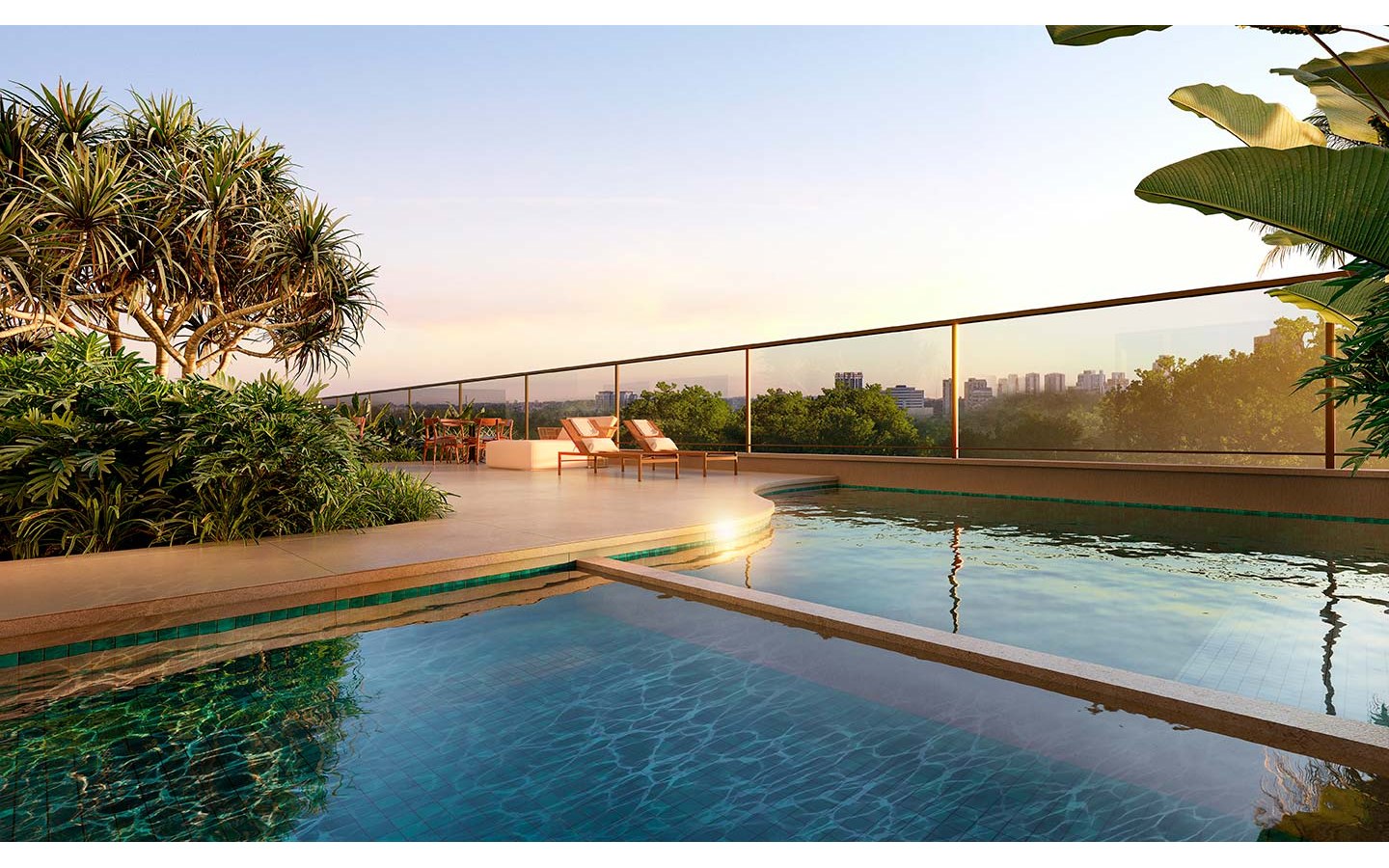 Oásis Home Resort em Alphaville — piscina privativa do espaço gourmet