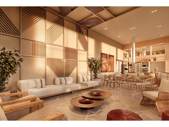 Oásis Home Resort em Alphaville — espaço gourmet com churrasqueira