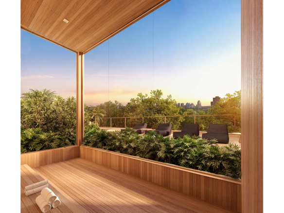 Oásis Home Resort em Alphaville — sauna