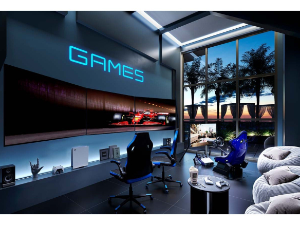 Oásis Home Resort em Alphaville — espaço games