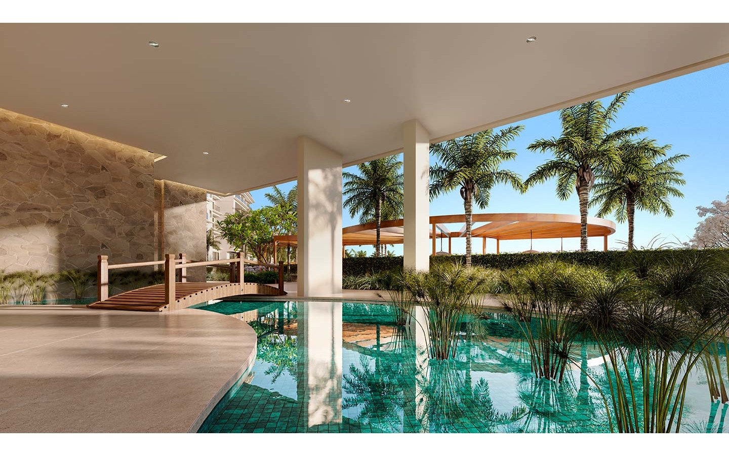 Oásis Home Resort em Alphaville — hall social