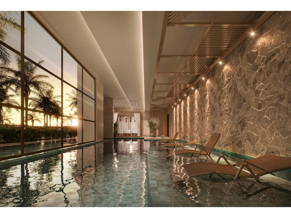 Oásis Home Resort em Alphaville — piscina coberta