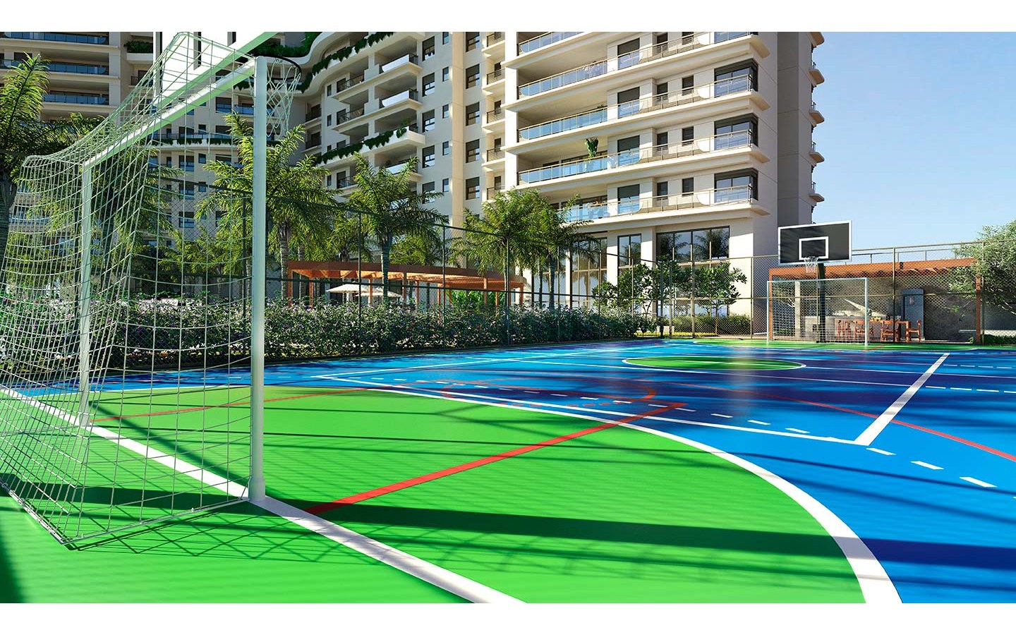 Oásis Home Resort em Alphaville — quadra esportiva