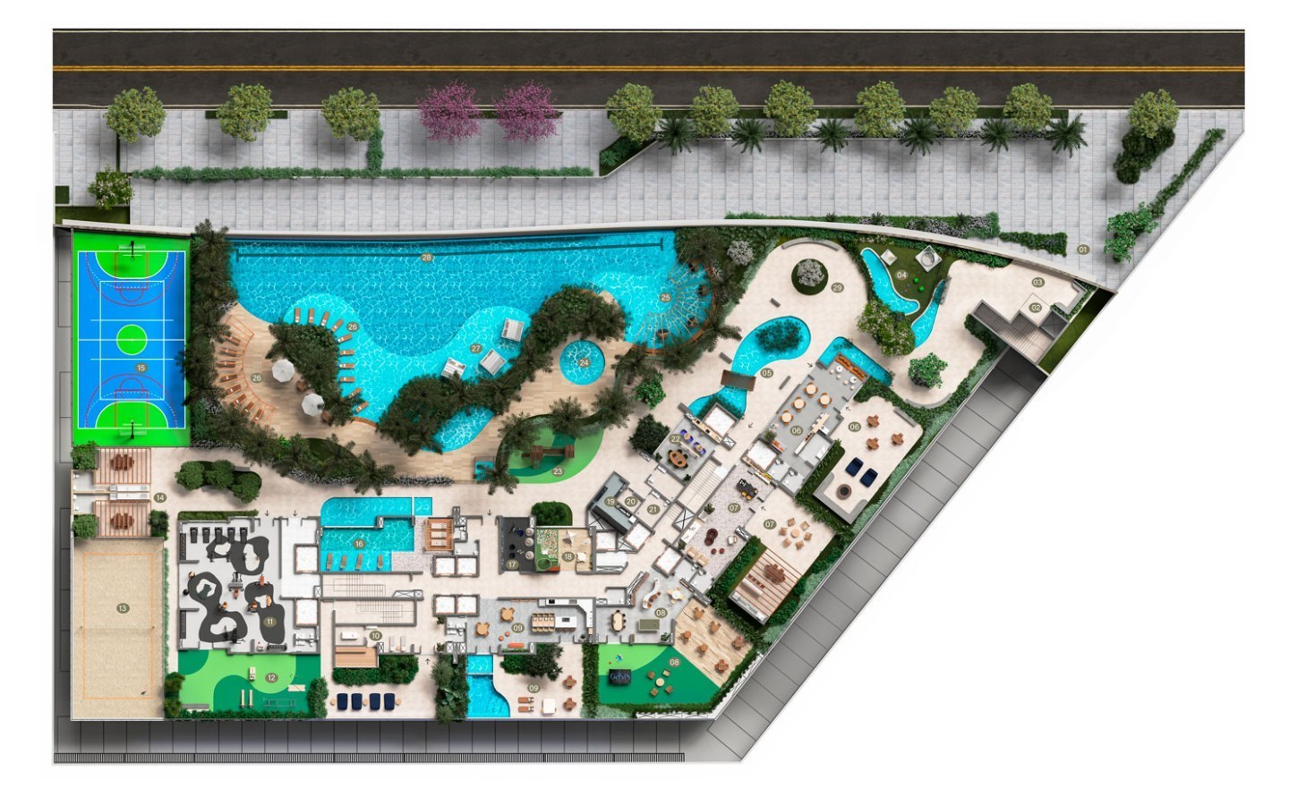 Oásis Home Resort em Alphaville — Implantação do Oásis Home Resort