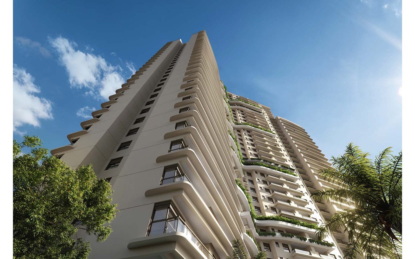 Oásis Home Resort em Alphaville — fachada com paisagismo