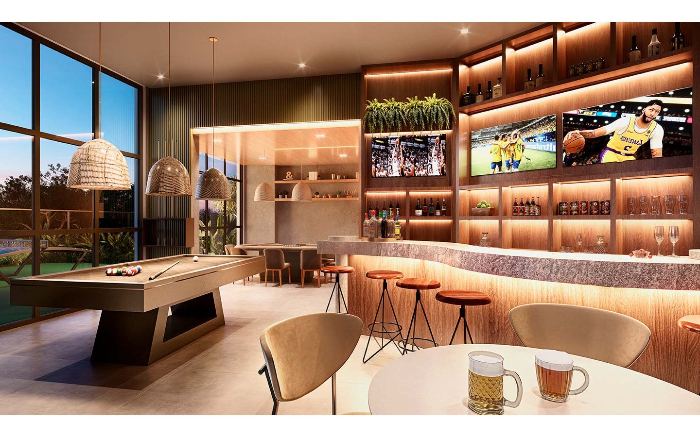 Oásis Home Resort em Alphaville — sports bar