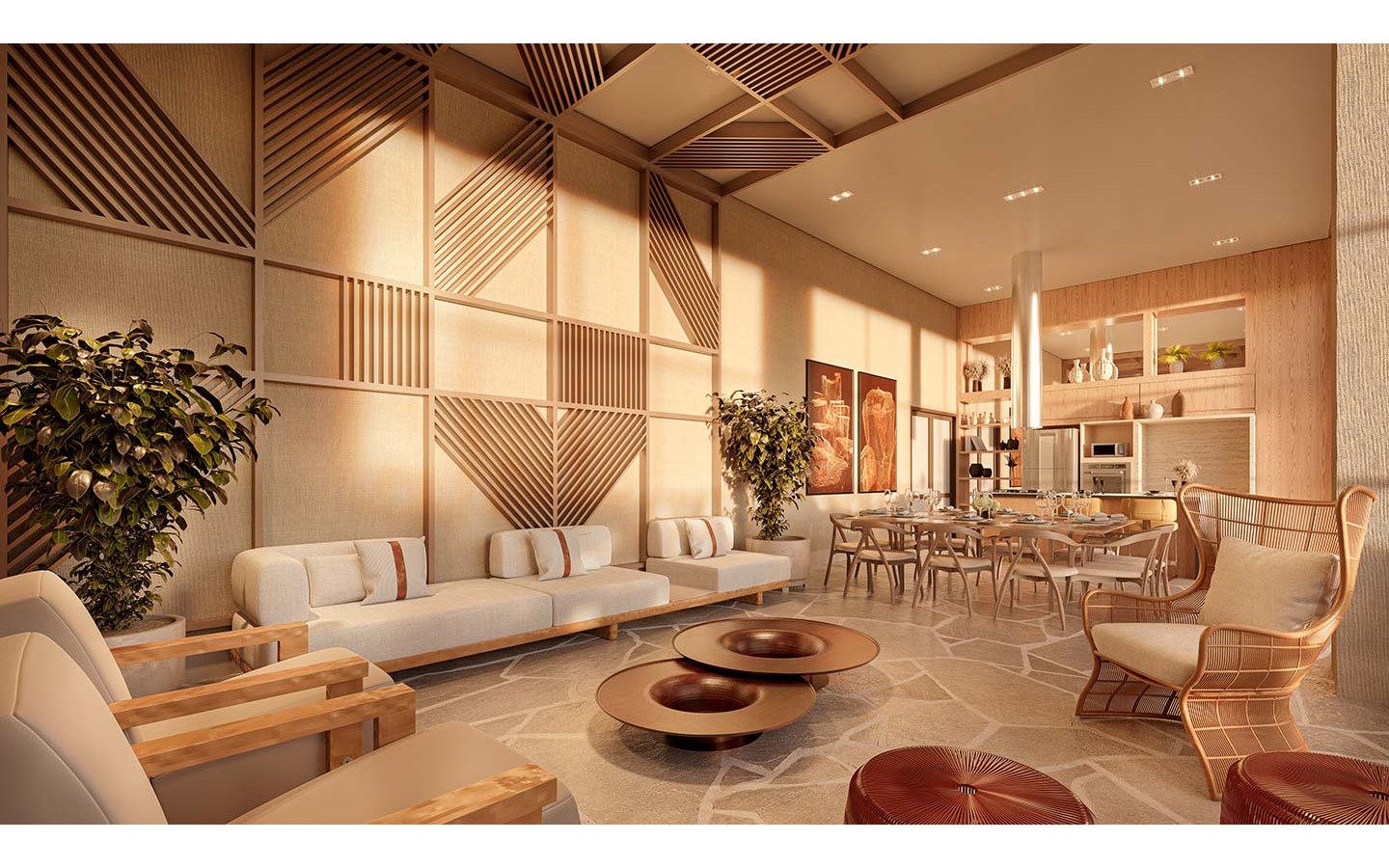 Oásis Home Resort em Alphaville — espaço gourmet com churrasqueira