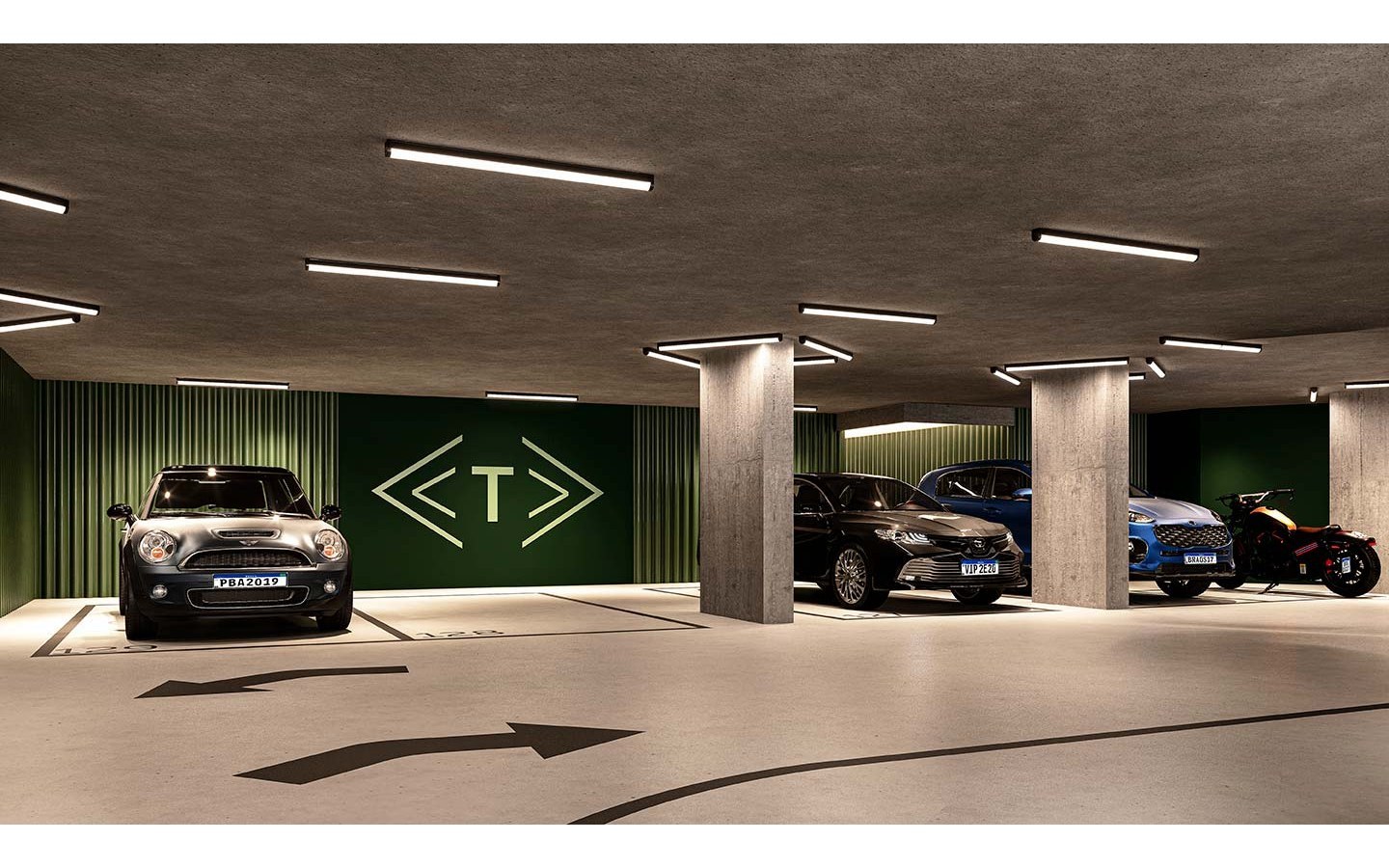 Oásis Home Resort em Alphaville — garagem