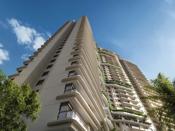 Oásis Home Resort em Alphaville — fachada com paisagismo
