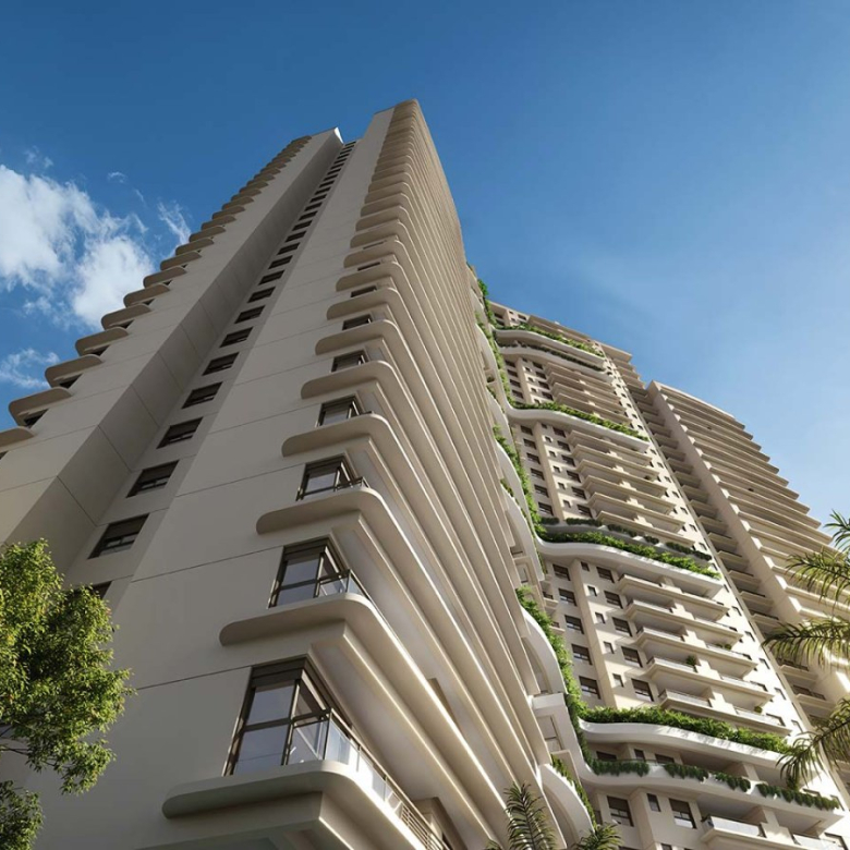 Oásis Home Resort em Alphaville — fachada com paisagismo