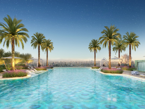 Piscina descoberta do On The Sky Bela Cintra The Residences
