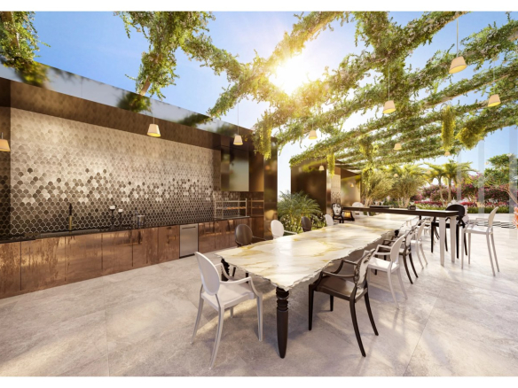 Espaço gourmet do On The Sky Cyrela by YOO