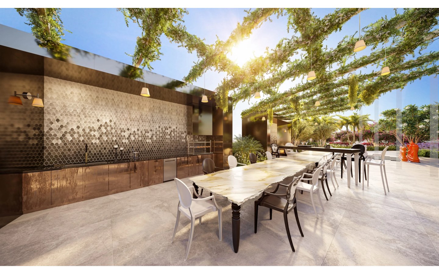 Espaço gourmet do On The Sky Cyrela by YOO