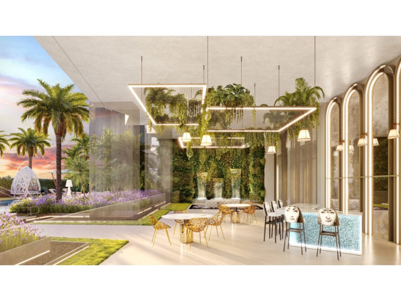 Lounge bar da piscina do On The Sky Cyrela by YOO