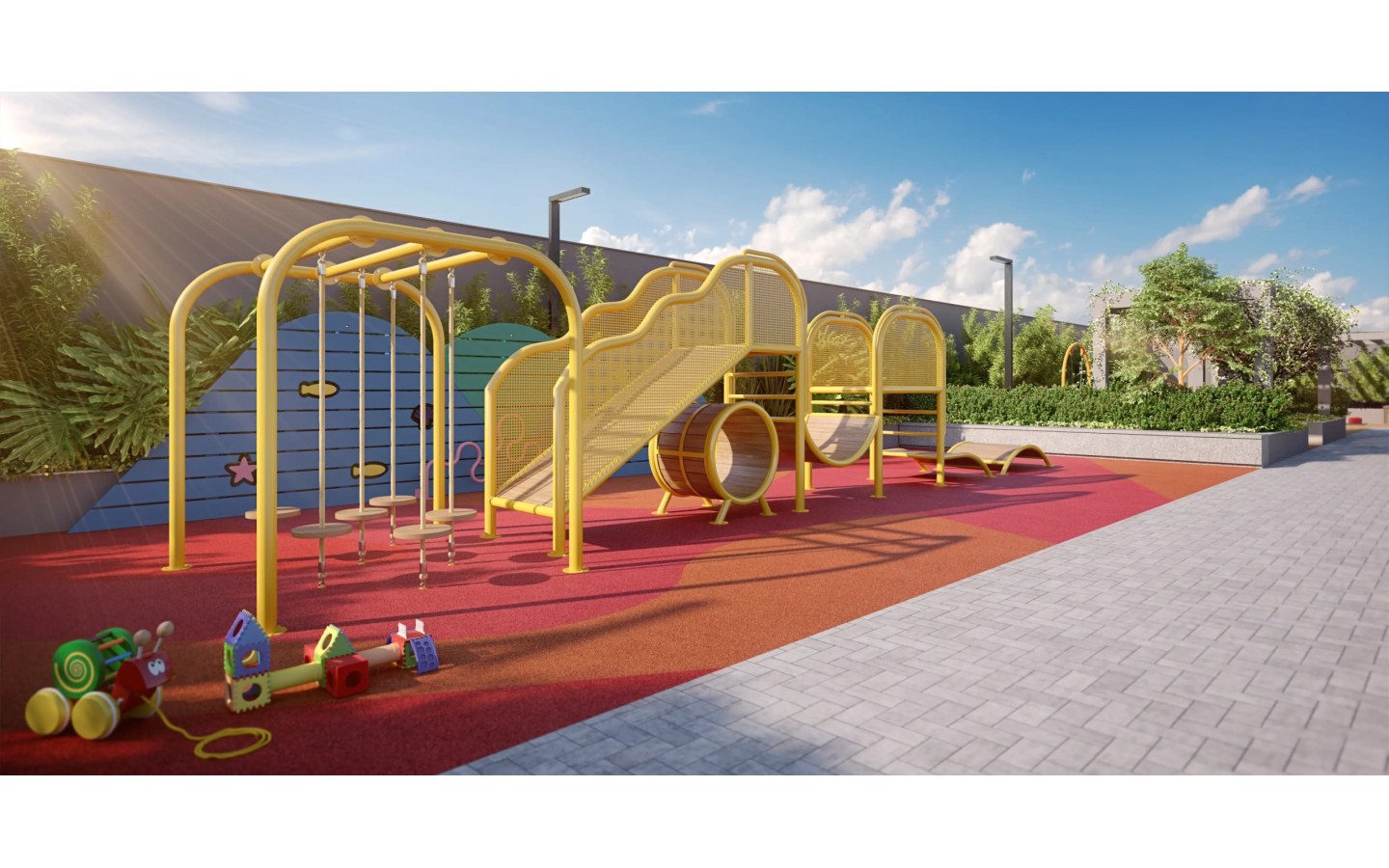 Perspectiva do playground kids do Andrômeda by MPD