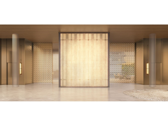 Lobby residencial do Portrait Parque do Ibirapuera