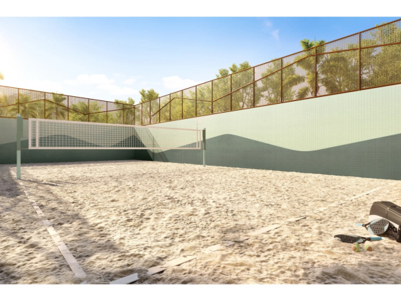 Quadra de beach tennis do Florà Alphaville