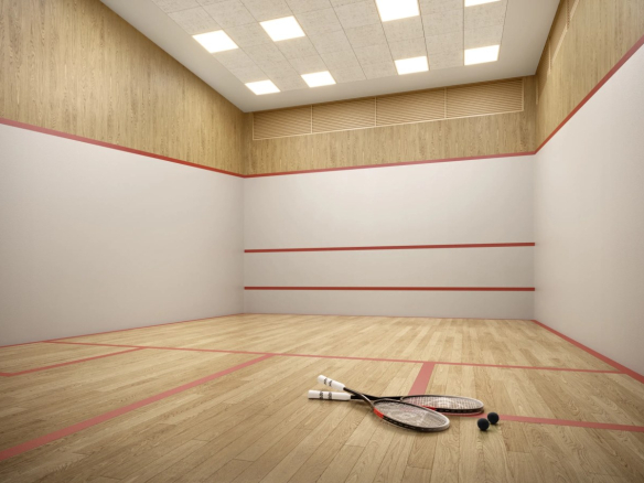 Quadra de squash do Florà Alphaville