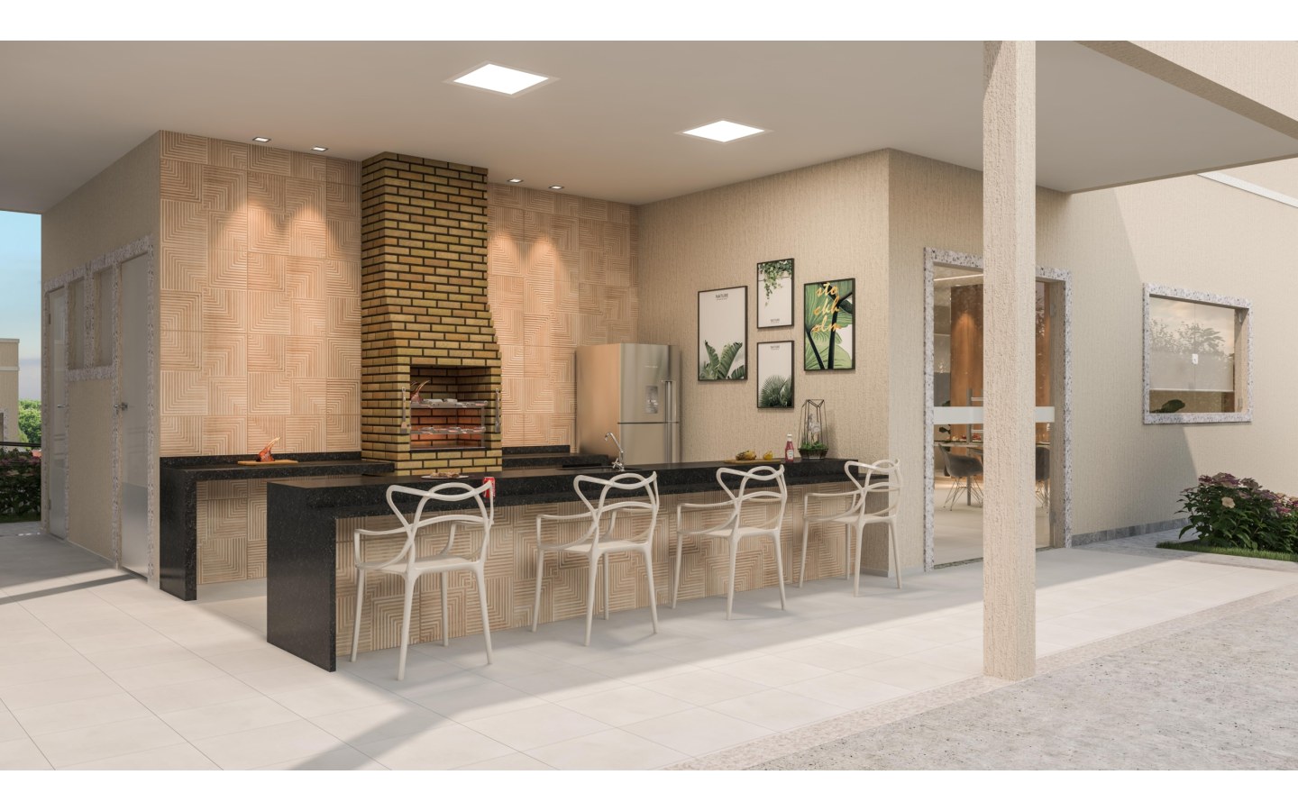 Residencial Olímpia – Atendimento Especializado (11) 4237-8776 Espaço gourmet com churrasqueira do Residencial Olímpia