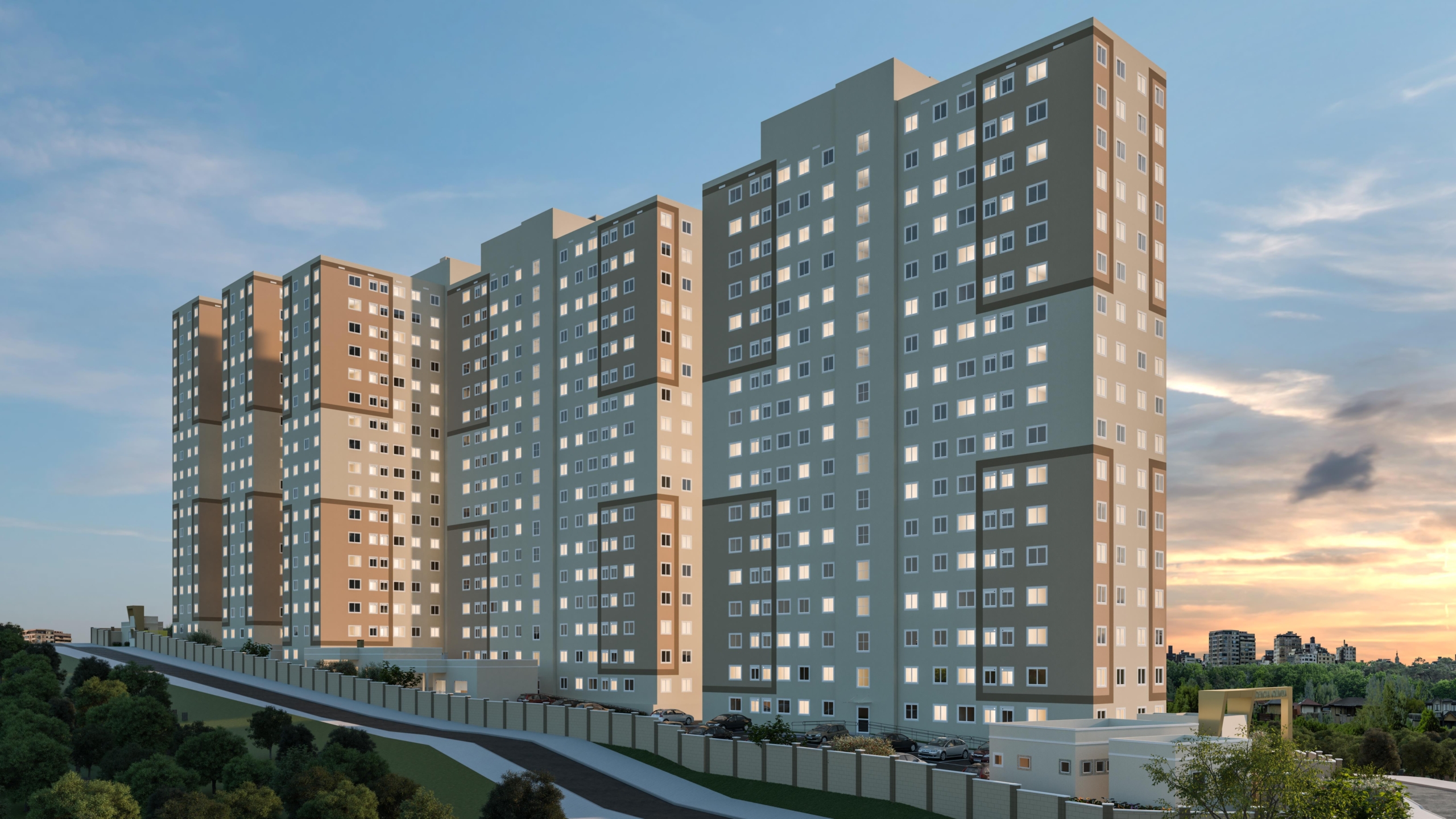 Fachada do Residencial Olímpia em Osasco