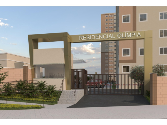 Entrada e portaria do Residencial Olímpia