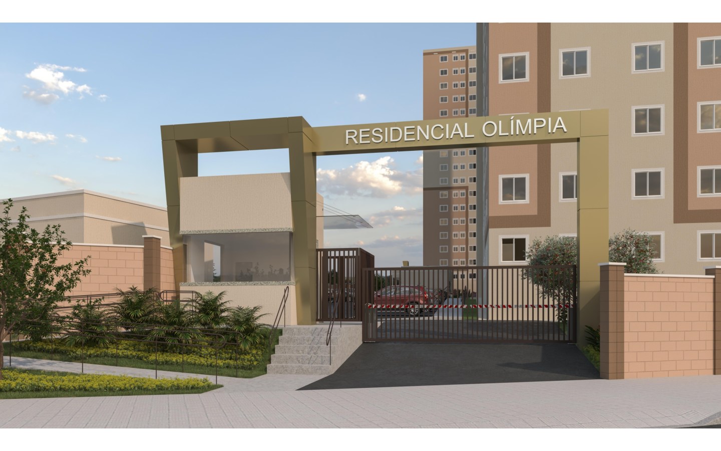 Residencial Olímpia – Atendimento Especializado (11) 4237-8776 Entrada e portaria do Residencial Olímpia