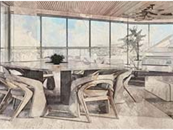 Living integrado ao terraço gourmet do Signature Alphaville