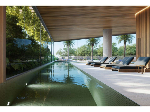 Piscina coberta do Signature Alphaville