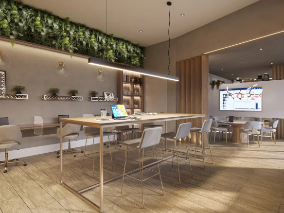 Square Design Residence em Alphaville — coworking