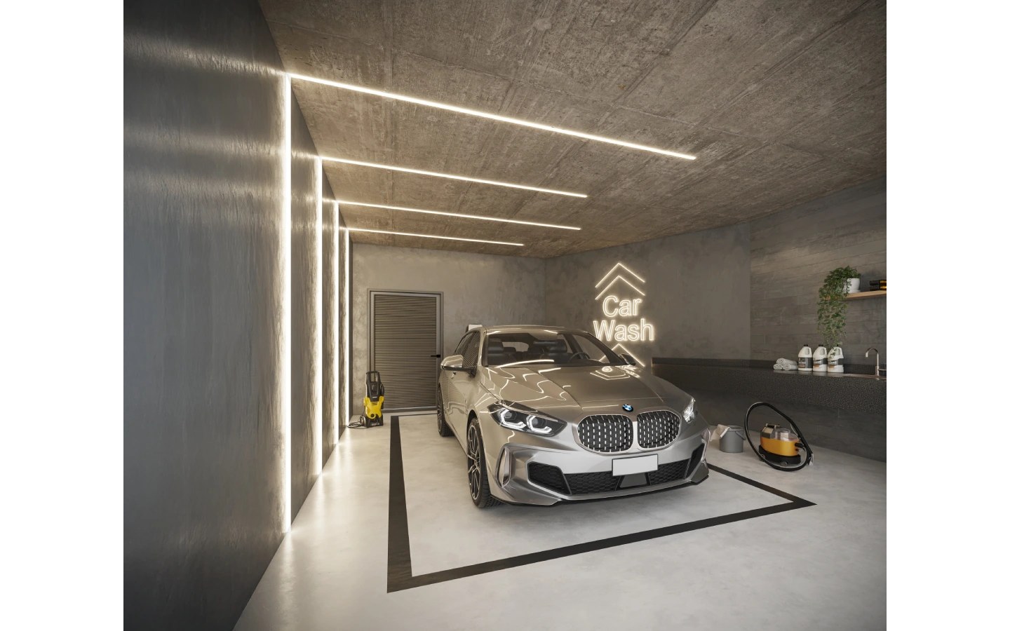 Square Design Residence em Alphaville — car wash