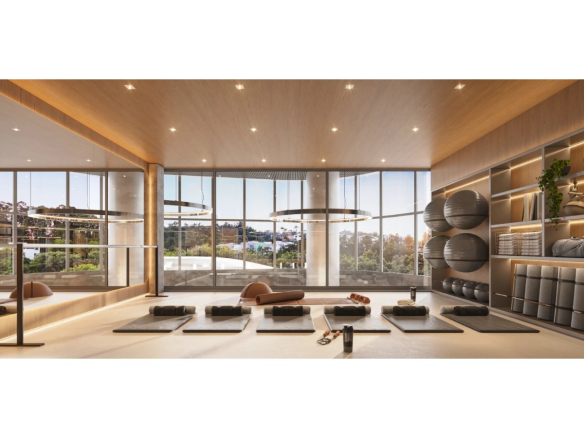 Square Design Residence em Alphaville — sala de ginástica e yoga