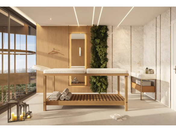 Square Design Residence em Alphaville — sauna