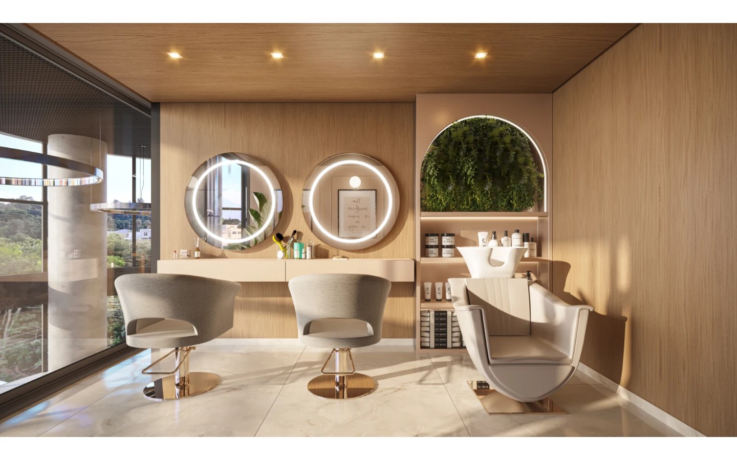 Square Design Residence em Alphaville — espaço beauty