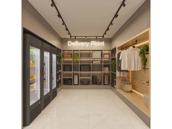 Square Design Residence em Alphaville — espaço delivery