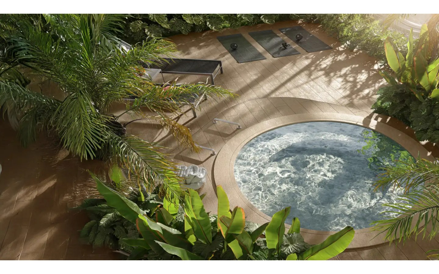 Square Design Residence – Atendimento Especializado (11) 4237-8776 Square Design Residence em Alphaville — spa externo integrado ao paisagismo