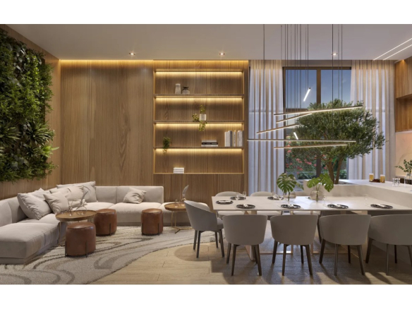 Square Design Residence em Alphaville — salão de festas e estar