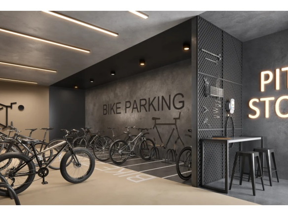 Square Design Residence em Alphaville — bicicletário